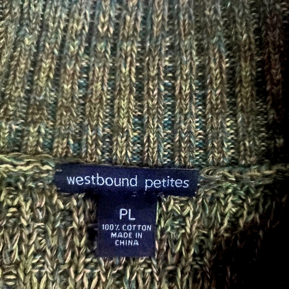 Westbound Petites Cotton Cardigan Vest - Picture 3 of 3